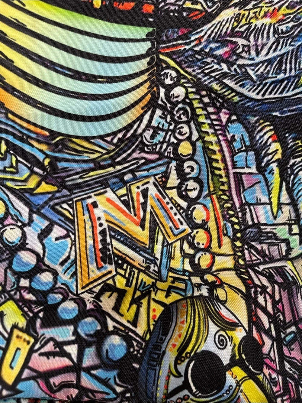 TANSKA Multicolor Abstract Print Backpack - Picture 6 of 8
